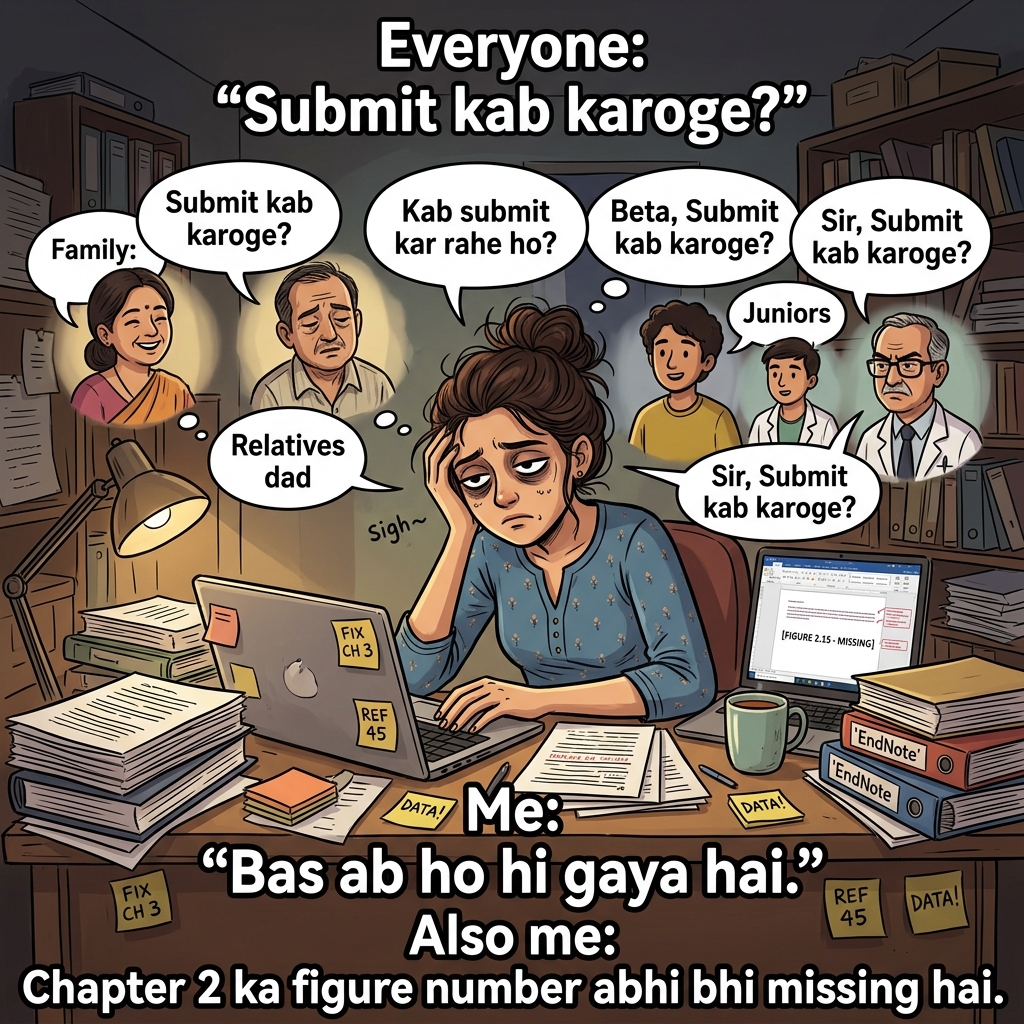 When Will You Submit?: The family FAQ every final-year scholar knows by heart.